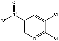 2,3-ジクロロ-5-ニトロピリジン 化学構造式