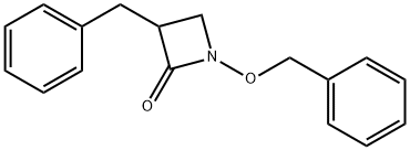 3-benzyl-1-(benzyloxy)azetidin-2-one Struktur