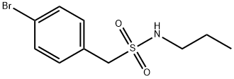 1-(4-bromophenyl)-N-propylmethanesulfonamide Struktur
