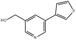 (5-(thiophen-3-yl)pyridin-3-yl)methanol Structure