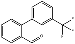 3'-(TRIFLUOROMETHYL)[1,1'-BIPHENYL]-2-CARBALDEHYDE 结构式