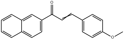 3-(4-甲氧基苯基)-1-(2-萘基)-丙烯酮 结构式