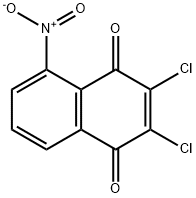 2,3-DICHLORO-5-NITRO-1,4-NAPHTHOQUINONE Struktur