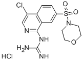 1-(4-CHLORO-7-(MORPHOLINOSULFONYL)ISOQUINOLIN-1-YL)GUANIDINE HYDROCHLORIDE 化学構造式