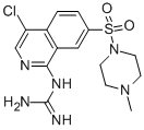 1-(4-CHLORO-7-(4-METHYLPIPERAZIN-1-YLSULFONYL)ISOQUINOLIN-1-YL)GUANIDINE 化学構造式