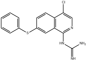1-(4-CHLORO-7-(PHENYLTHIO)ISOQUINOLIN-1-YL)GUANIDINE,223671-95-2,结构式