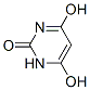 2(1H)-Pyrimidinone, 4,6-dihydroxy- (9CI) Structure