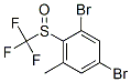 2,4-Dibromo-6-methylphenyl trifluoromethyl sulphoxide Structure