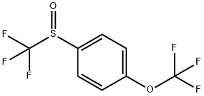 4-Trifluoromethoxyphenyl trifluoromethyl sulphoxide Structure