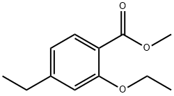 Benzoic acid, 2-ethoxy-4-ethyl-, methyl ester (9CI) Structure