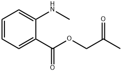 Benzoic acid, 2-(methylamino)-, 2-oxopropyl ester (9CI) Struktur