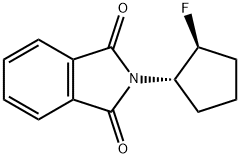 2-[(1S,2S)-2-Fluorocyclopentyl]-isoindole-1,3-dione Struktur