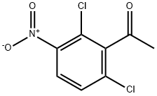 2,6-Dichloro-3-nitroacetophenone Struktur