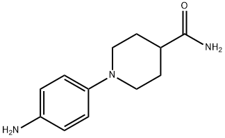 1-(4-aminophenyl)piperidine-4-carboxamide 化学構造式