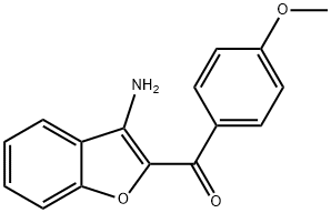 (3-AMINO-1-BENZOFURAN-2-YL)(4-METHOXYPHENYL)METHANONE Structure