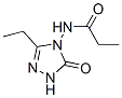 Propanamide,  N-(3-ethyl-1,5-dihydro-5-oxo-4H-1,2,4-triazol-4-yl)- 结构式