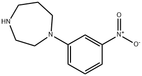 1-(3-Nitrophenyl)-[1,4]diazepane 结构式
