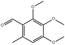 2,3,4-トリメトキシ-6-メチルベンズアルデヒド 化学構造式