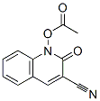 1-Acetoxy-1,2-dihydro-2-oxo-3-quinolinecarbonitrile Struktur