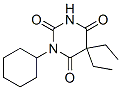 1-cyclohexyl-5,5-diethylbarbituric acid Structure