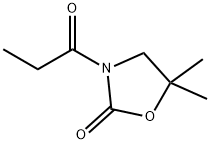 2-Oxazolidinone,  5,5-dimethyl-3-(1-oxopropyl)- Structure