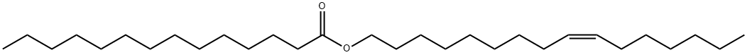テトラデカン酸(Z)-9-ヘキサデセニル 化学構造式