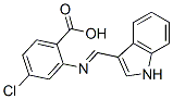 22394-35-0 4-Chloro-2-(1H-indol-3-ylmethyleneamino)benzoic acid