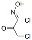 Propanimidoyl  chloride,  3-chloro-N-hydroxy-2-oxo- Structure