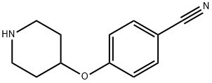 4-(PIPERIDIN-4-YLOXY)BENZONITRILE 化学構造式