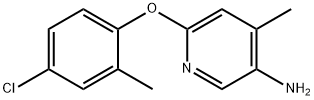 6-(4-CHLORO-2-METHYLPHENOXY)-4-METHYL-3-PYRIDINAMINE,224187-29-5,结构式