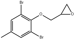 [(2,6-DIBROMO-4-METHYLPHENOXY)METHYL]OXIRANE,22421-59-6,结构式