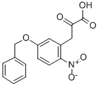 5-BENZYLOXY-2-NITROPHENYLPYRUVIC ACID 化学構造式