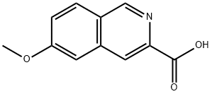 6-Methoxyisoquinoline-3-carboxylic acid 化学構造式