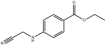 Benzoic acid, 4-[(cyanomethyl)amino]-, ethyl ester (9CI) 结构式