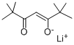 2,2,6,6-テトラメチル-3,5-ヘプタンジオナトリチウム 化学構造式