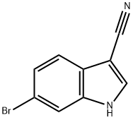 6-溴-3-吲哚甲腈 结构式