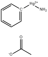 AMMINEPHENYLMERCURY(1+) ACETATE,22450-90-4,结构式