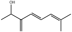 (E)-7-methyl-3-methyleneocta-4,6-dien-2-ol  Structure