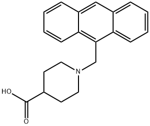 1-(9-ANTHRACENYLMETHYL)-PIPERIDINE-4-CARBOXYLIC ACID Struktur
