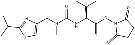 2,5-DIOXOPYRROLIDIN-1-YL N-{N-[(2-ISOPROPYL-1,3-THIAZOL-4-YL)METHYL]-N-METHYLCARBAMOYL}-L-VALINATE Structure