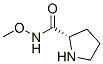 2-Pyrrolidinecarboxamide,N-methoxy-,(2S)-(9CI) Structure