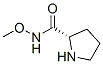 2-Pyrrolidinecarboxamide,N-methoxy-,(2S)-(9CI) 结构式