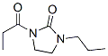 2-Imidazolidinone,  1-(1-oxopropyl)-3-propyl- Struktur