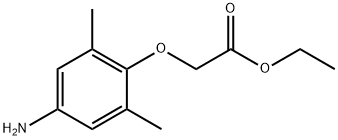 ethyl (4-amino-2,6-dimethylphenoxy)acetate 化学構造式