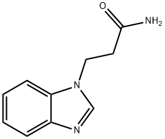 3-苯并咪唑基-1-基-丙酰胺, 22492-17-7, 结构式