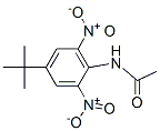 N-(4-tert-ブチル-2,6-ジニトロフェニル)アセトアミド 化学構造式