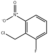 Benzene, 2-(chloroMethyl)-1-fluoro-3-nitro- 化学構造式