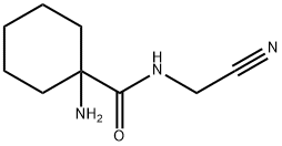 1-amino-N-(cyanomethyl)cyclohexanecarboxamide 化学構造式