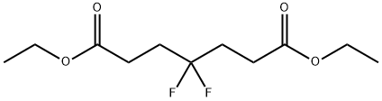 4,4-difluoroheptanedioic acid diethyl ester Struktur