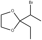 2-(1-溴乙基)-2-乙基-1,3-二氧戊环 结构式